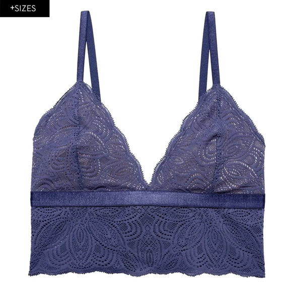 NWT Underprotection Luna Bralette in Blue size L+ - Picture 1 of 10